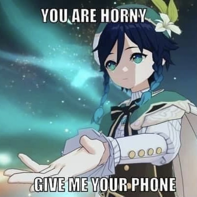 Genshin Impact Venti You are horny give me your phone.jpg