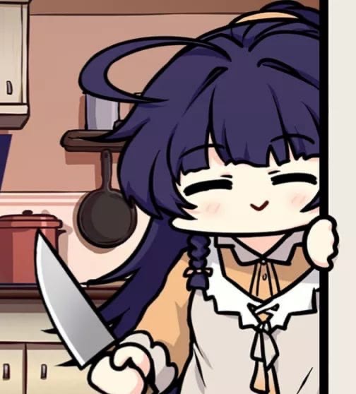Honkai Impact Mei holding a knife.JPG