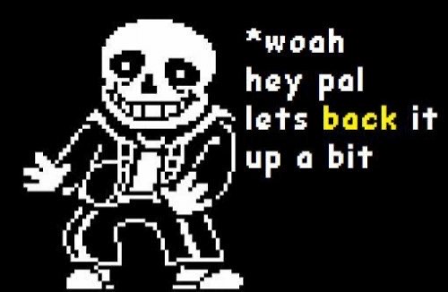 Undertale sans woah hey pal lets back it up a bit.JPG